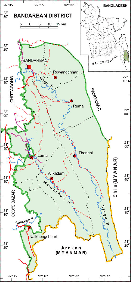 map of bandarban