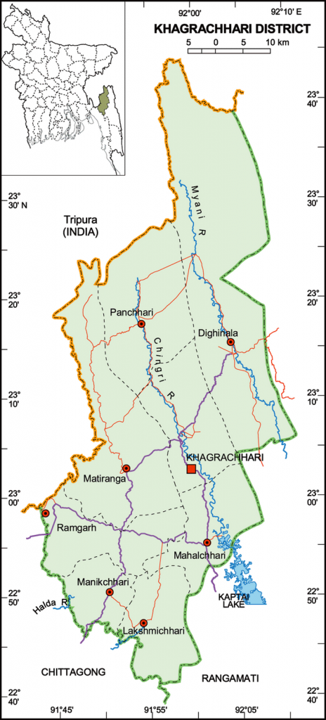 Khagrachhari Map